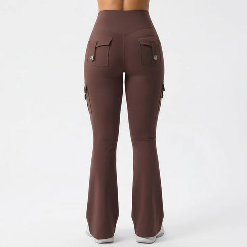 Kova Hiking Flare Leggings with Cargo Pockets