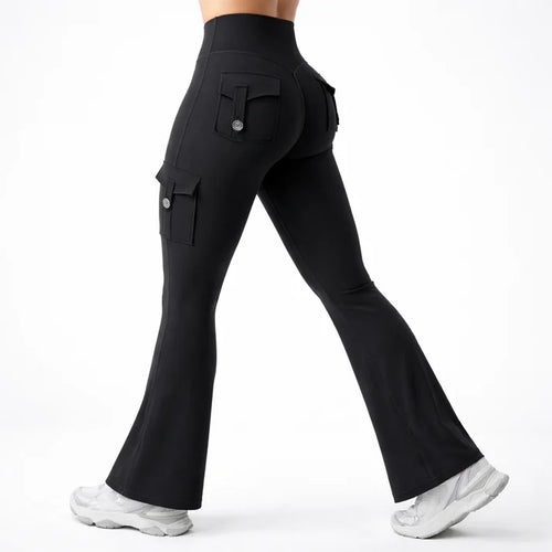 Kova Hiking Flare Leggings with Cargo Pockets