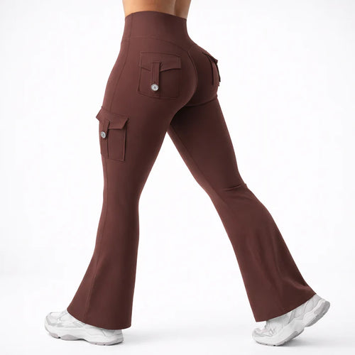 Kova Hiking Flare Leggings with Cargo Pockets