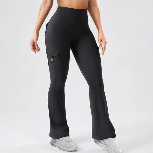 Kova Hiking Flare Leggings with Cargo Pockets