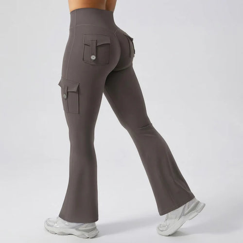 Kova Hiking Flare Leggings with Cargo Pockets