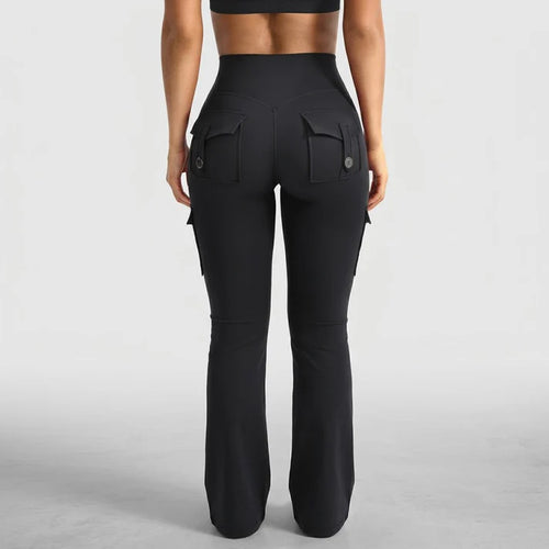 Kova Hiking Flare Leggings with Cargo Pockets
