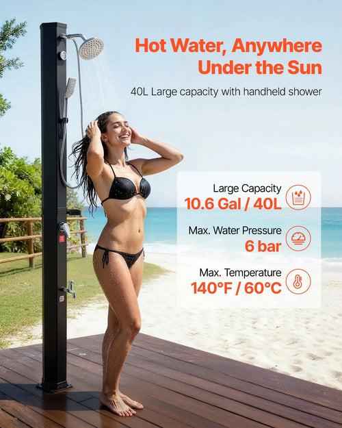 Solar Heated Shower