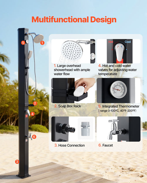 Solar Heated Shower