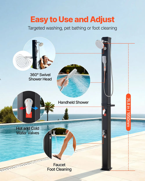 Solar Heated Shower
